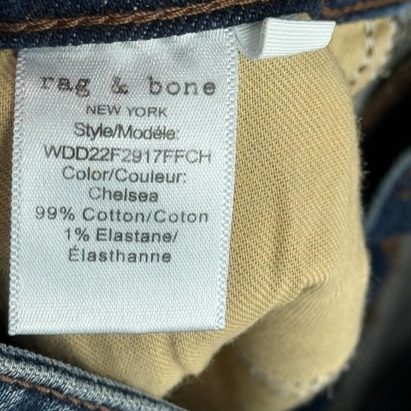 rag & bone Casey Ankle Flare Chelsea High-Rise Stretch Jean 31 NWT - Picture 9 of 12